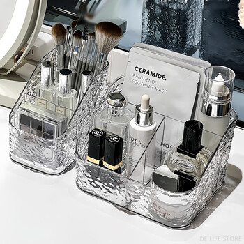 Makeup Storage Organizer Clear Skincare Organizer For Vanity Storage Box For Lipstick Cosmetic Organizer Θήκη αρώματος