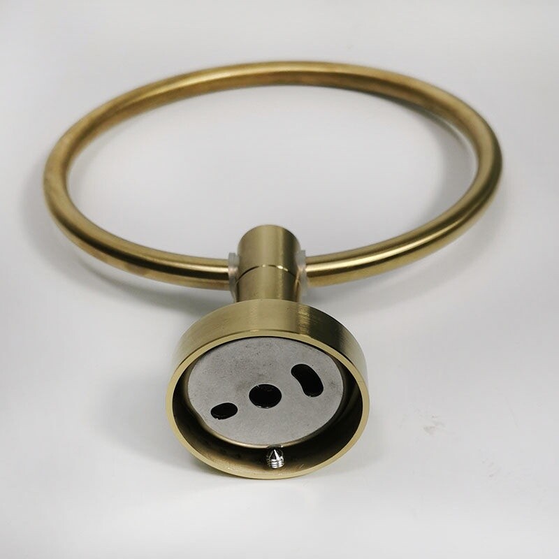 Prsten za ručnike od brušenog zlata od nehrđajućeg čelika 304 Kupaonski pribor Zidni prsten za ručnike od poliranog nehrđajućeg čelika