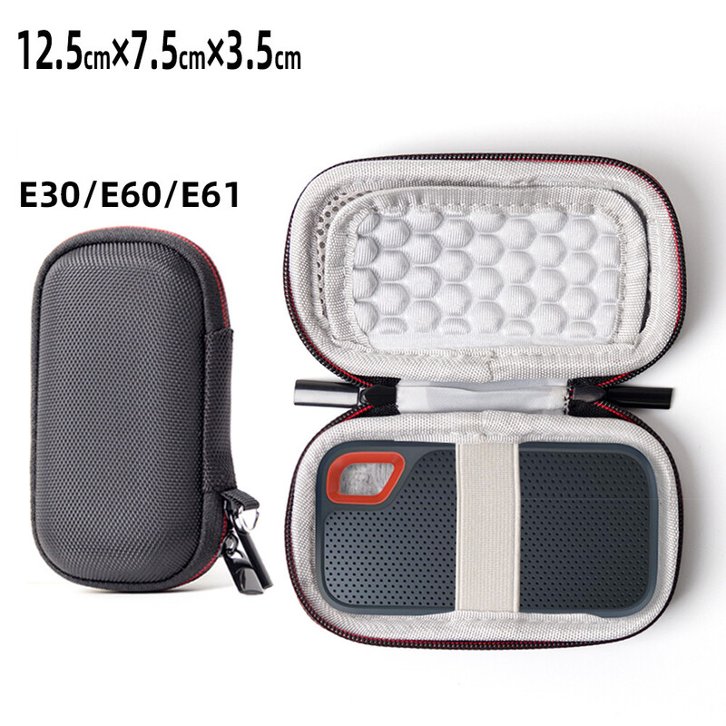 Prikladna za sandiskE30/E60/E61 torba za pohranu mobilnog tvrdog diska eva tvrdi paket otporan na udarce tvrdi disk zaštitni paket
