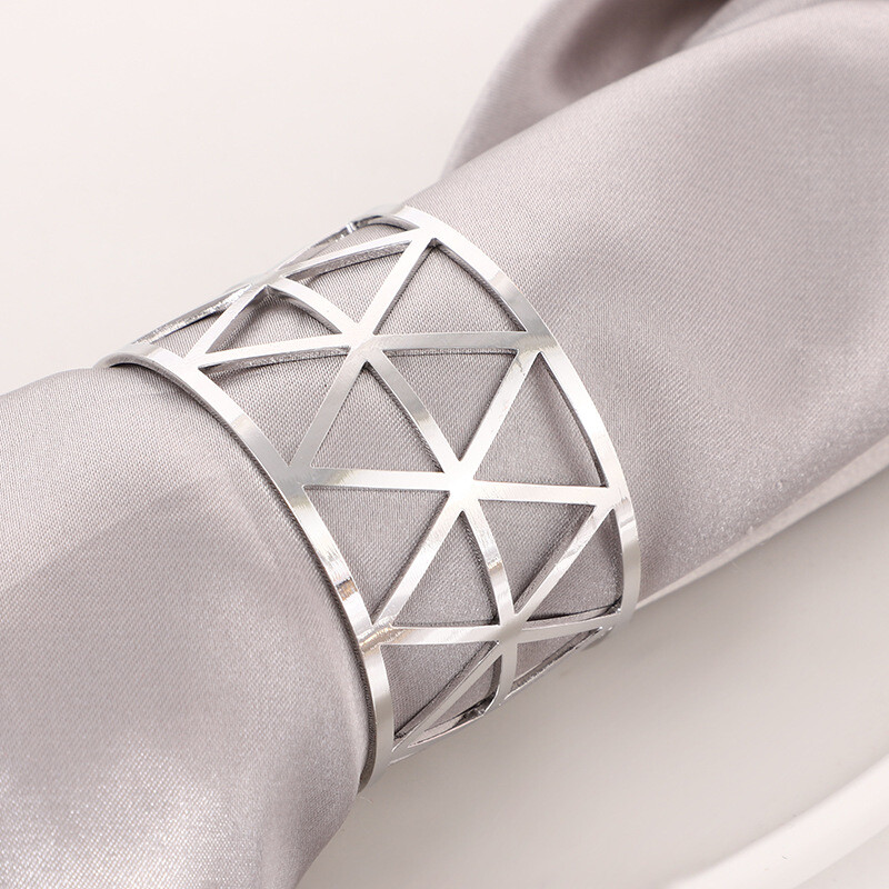 3/6/12Pcs Златен Сребърен пръстен за салфетки Кухи хартиени катарами за салфетки Поставка за салфетки Рожден ден Сватба Коледно парти Декорация Маса за вечеря