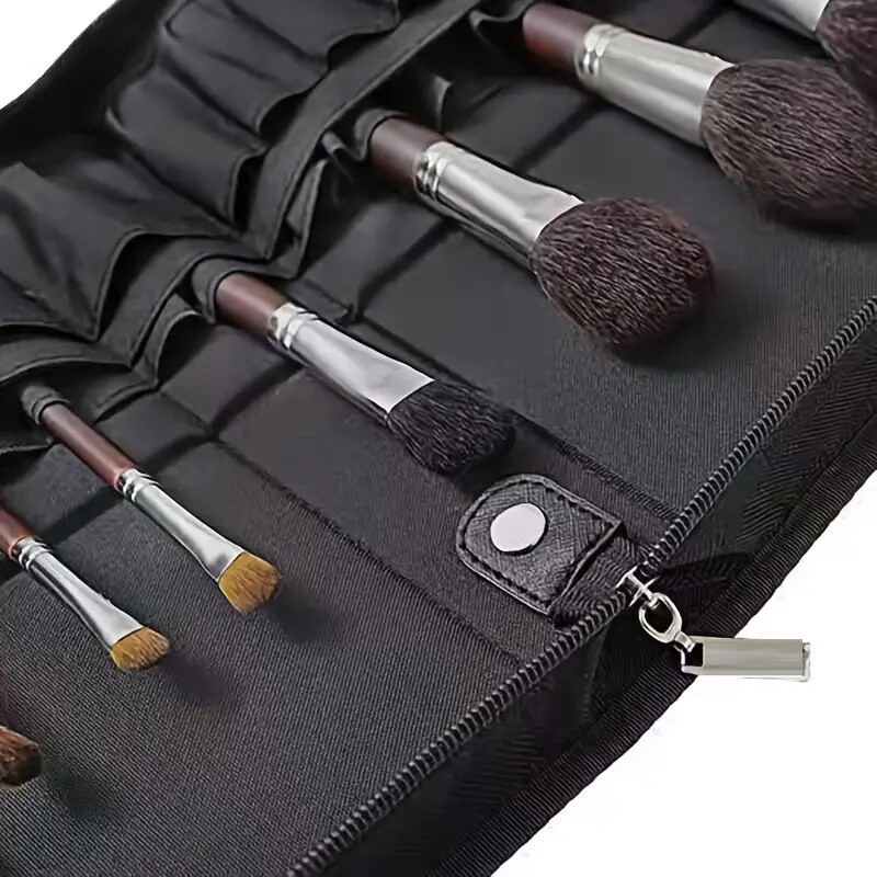 29 Slots Makiažo šepetėlių laikiklis Kelioniniai kosmetikos šepetėliai laikymo maišelis Makiažo įrankiai Organizatorius vandeniui atsparus makiažo šepetėlis laikymo krepšys