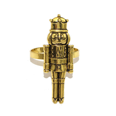 6kom Božićni prstenovi za salvete Orašar Držači za salvete Ružičasti vojnik za božićno vjenčanje Birde Tuš Večera Dekoracija stola