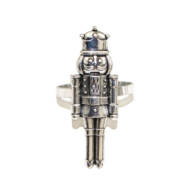 6kom Božićni prstenovi za salvete Orašar Držači za salvete Ružičasti vojnik za božićno vjenčanje Birde Tuš Večera Dekoracija stola