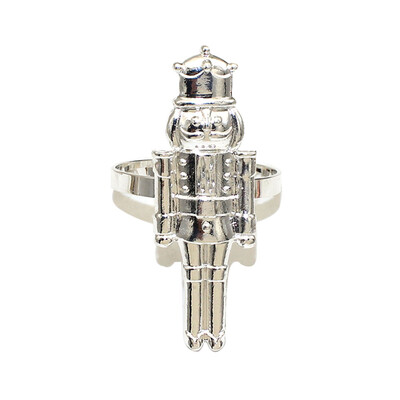 6kom Božićni prstenovi za salvete Orašar Držači za salvete Ružičasti vojnik za božićno vjenčanje Birde Tuš Večera Dekoracija stola