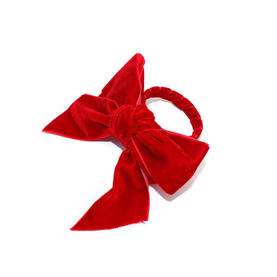 Prsteni za salvete od zelenog baršuna Bowknot Božićne mašne Držač salveta za novogodišnje vjenčanje Dan zahvalnosti Dekoracija stola