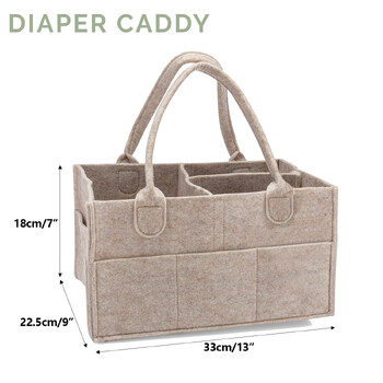 Diaper Caddy - Κάδος αποθήκευσης νηπιαγωγείου και οργάνωση αυτοκινήτου για πάνες και μωρομάντηλα