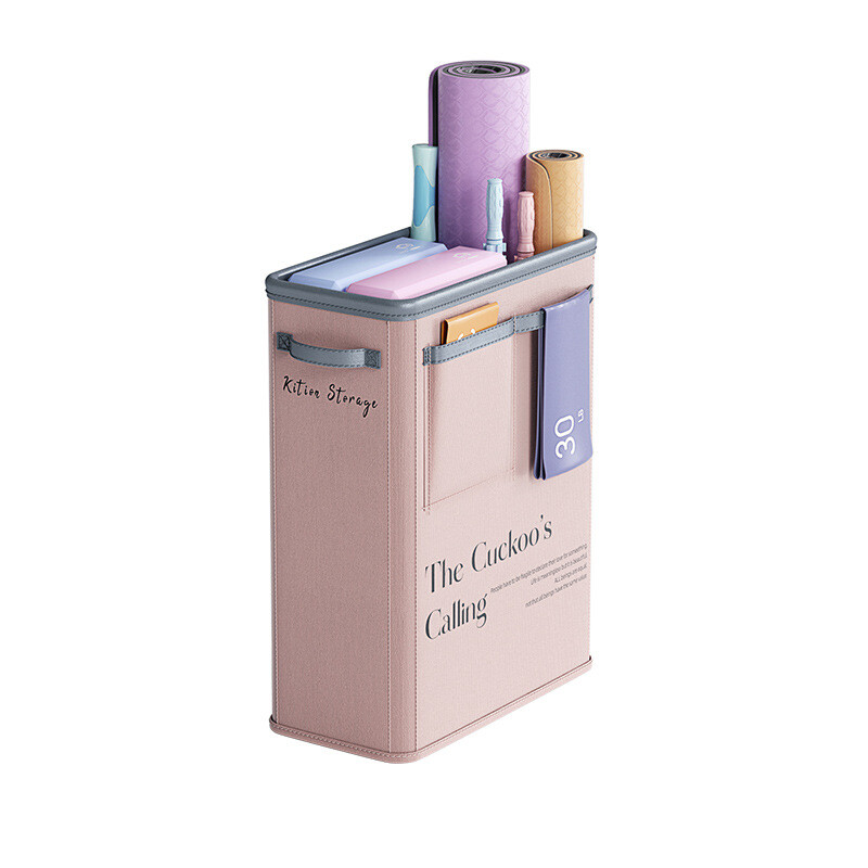 Кошница за съхранение на йога Съхранение на спортно оборудване Сгъваеми различни артикули Органайзер за постелка за йога