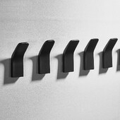 Kukice za ogrtače bez probijanja Crna kupaonska kuka za ručnike Zidna dekoracija Kukice za kapute Stalak Vješalice za odjeću Aluminij SP720