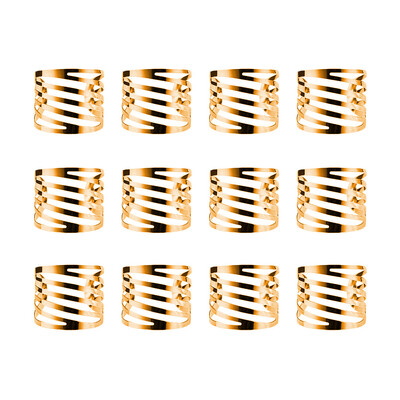 2/6/12 бр. Заден модел Метални сватбени пръстени за салфетки Декорация за маса Издълбани семейни събирания Ежедневна употреба Катарама за салфетки Ho