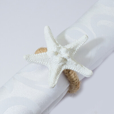 Bijela tema 3kom prstenovi za salvete morske zvijezde Jesenski držač za salvete za božićno vjenčanje Dan zahvalnosti Dekoracija stola