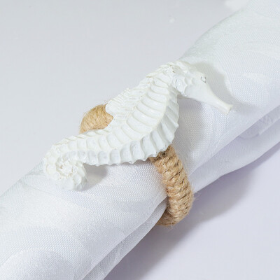 Bijela tema 3kom prstenovi za salvete morske zvijezde Jesenski držač za salvete za božićno vjenčanje Dan zahvalnosti Dekoracija stola