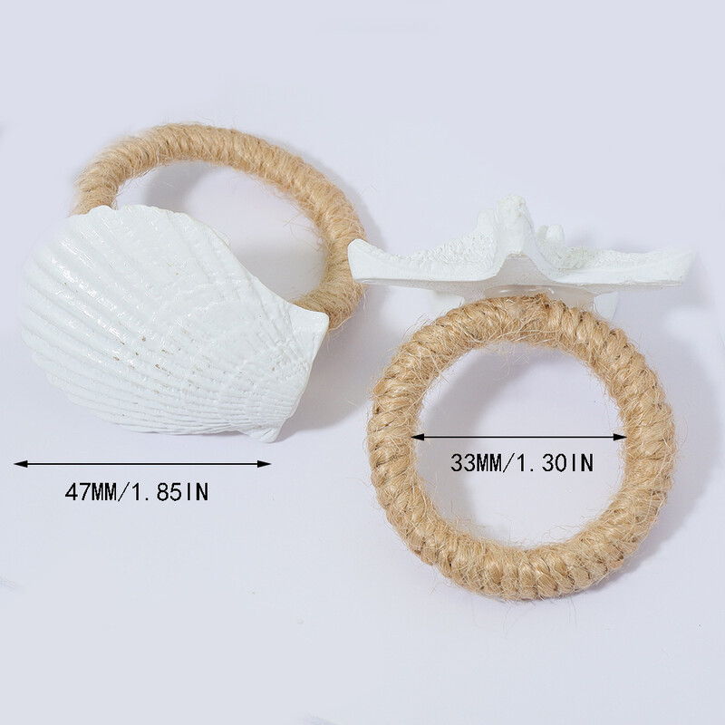 Bijela tema 3kom prstenovi za salvete morske zvijezde Jesenski držač za salvete za božićno vjenčanje Dan zahvalnosti Dekoracija stola