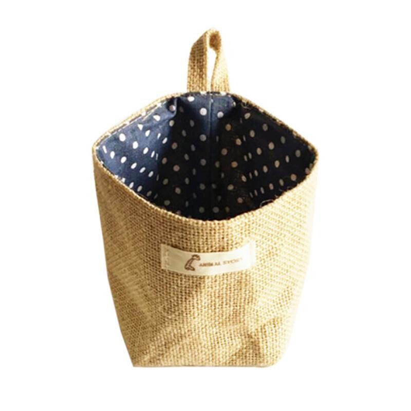 1 бр. Полезна домашна домакинска кошница за съхранение Кухня Градина Артикули от памук и лен Висящи пране Многофункционални кошници