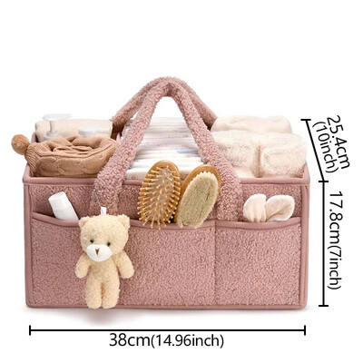 Višenamjenski slagači pelena od filca Prijenosni držač Stol za presvlačenje i automobil Kutija za pohranu potrepština za dječju sobu Torba za pelene Pelene za bebe