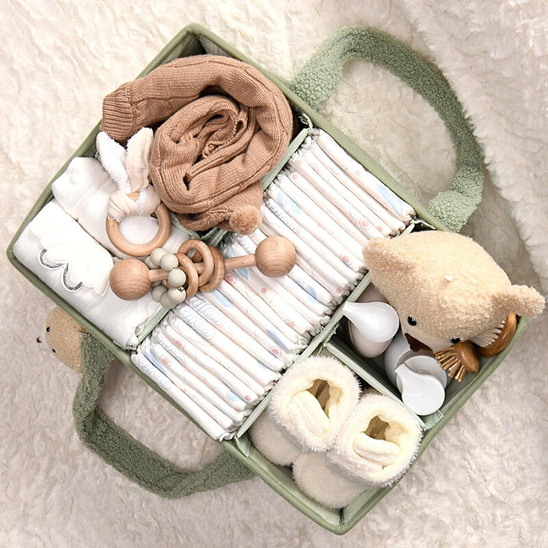 Višenamjenski slagači pelena od filca Prijenosni držač Stol za presvlačenje i automobil Kutija za pohranu potrepština za dječju sobu Torba za pelene Pelene za bebe