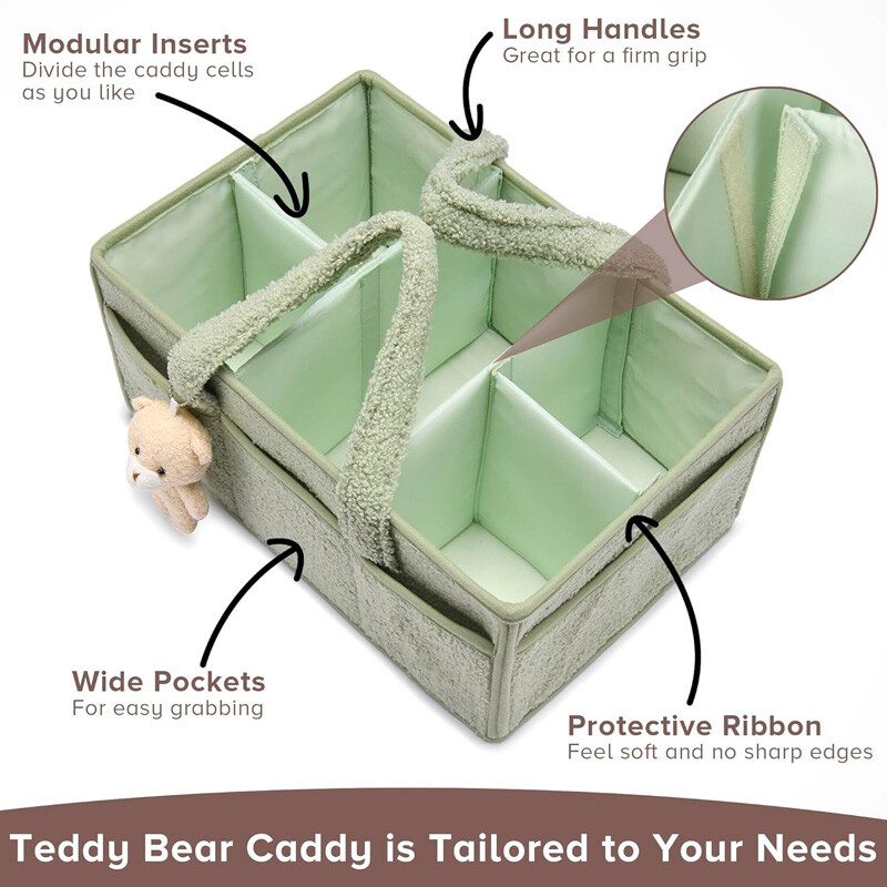 Višenamjenski slagači pelena od filca Prijenosni držač Stol za presvlačenje i automobil Kutija za pohranu potrepština za dječju sobu Torba za pelene Pelene za bebe