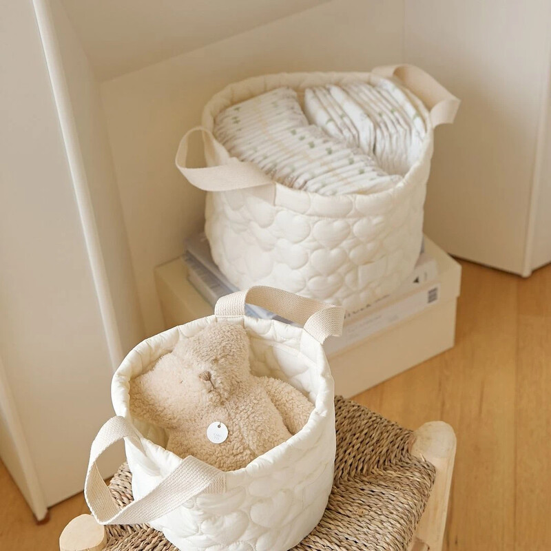 Pamučna košara za pohranu Dječja pelena Odjeća Igračke Torba za organiziranje Dječji krevetić Torba za pohranu Višenamjenska košara za pohranu