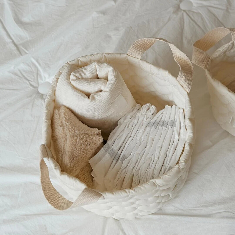 Pamučna košara za pohranu Dječja pelena Odjeća Igračke Torba za organiziranje Dječji krevetić Torba za pohranu Višenamjenska košara za pohranu