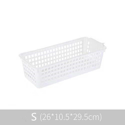 Домакинска пластмасова куха кошница за съхранение на настолен плот Кошница за съхранение на закуски Правоъгълна кутия за съхранение на различни предмети Кошница за багажник за баня