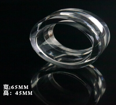 Držiak na obrúsky z krištáľového skla, priehľadná veľká osemuholníková pracka, dekorácia stola, hotelová banketa, svadba, priemer 6 cm, 1 ks