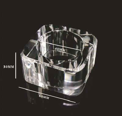 Držiak na obrúsky z krištáľového skla, priehľadná veľká osemuholníková pracka, dekorácia stola, hotelová banketa, svadba, priemer 6 cm, 1 ks