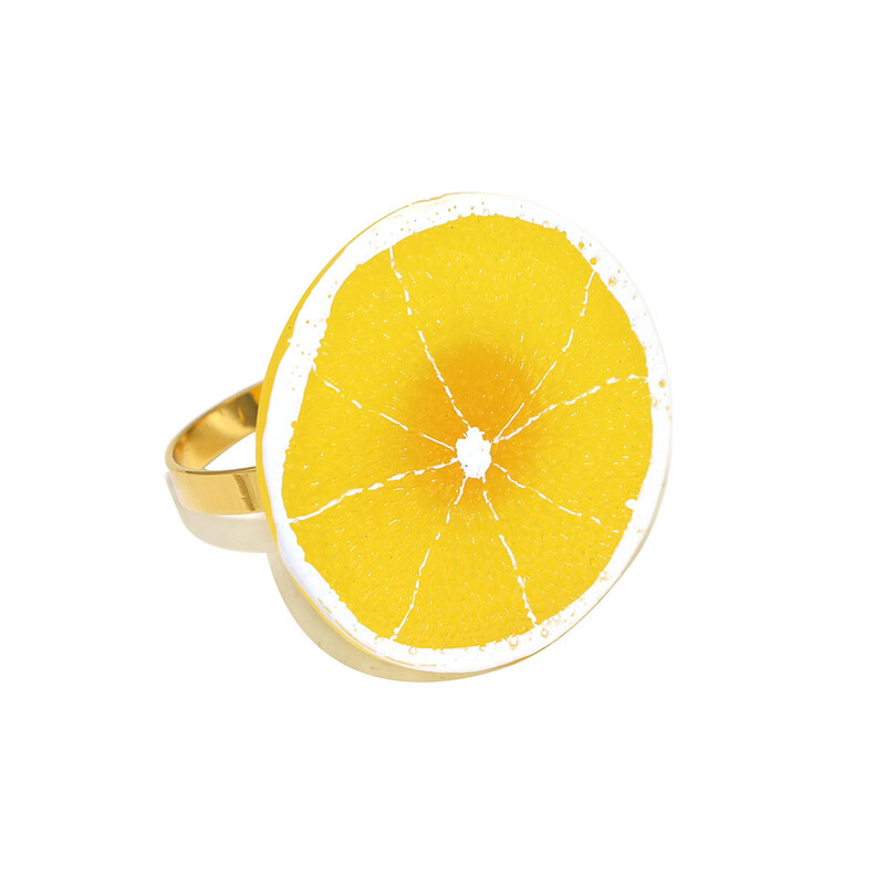 6Pcs Yellow Lemon prstenovi za salvete Dekoracija stola za Baby Shower Party Rođendan Svadbeni tuševi Rustikalno vjenčanje Božić HB255