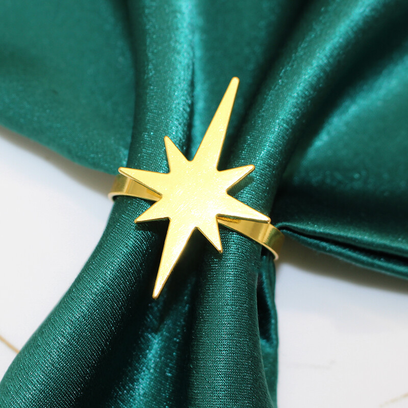 4 kom Zlatni križ prstenovi za salvete Metalni golub mira Držač za salvete Kopče za prvu pričest za stol Dekor HB308