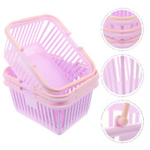 Košara za pohranu od 3 komada Mali lagani spremnici za organiziranje kupnje nakita Plastične košare Kanta za šminku