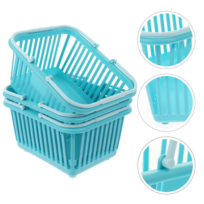 Košara za pohranu od 3 komada Mali lagani spremnici za organiziranje kupnje nakita Plastične košare Kanta za šminku