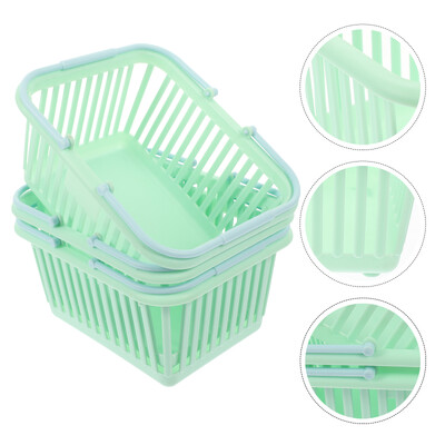 Košara za pohranu od 3 komada Mali lagani spremnici za organiziranje kupnje nakita Plastične košare Kanta za šminku