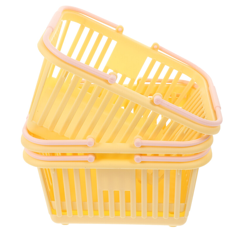 Košara za pohranu od 3 komada Mali lagani spremnici za organiziranje kupnje nakita Plastične košare Kanta za šminku