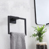 Пръстен за кърпи от неръждаема стомана Стенен квадратен държач за кърпи Закачалка за кърпи за ръце Поставка за кърпи за баня за кухня Баня Тоалетна