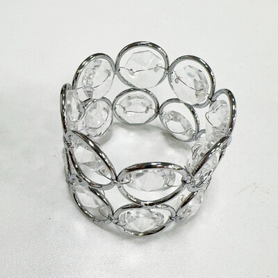 6 komada luksuznih kristalnih prstenova za salvete, držača, kopči za salvete od kamenčića za svatove, bankete, božićne blagdanske ukrase