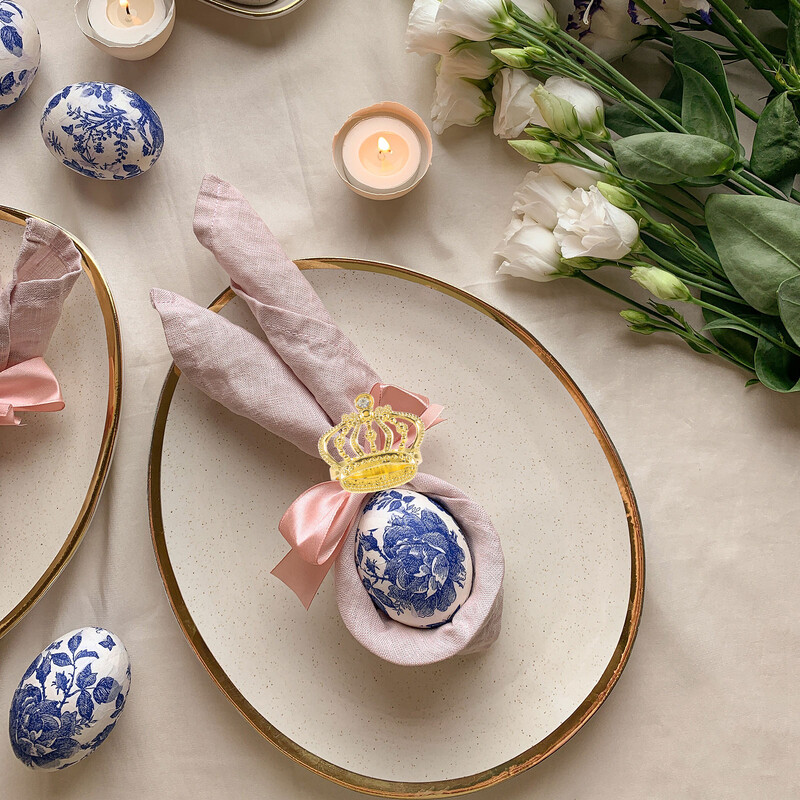 4 бр. Златни модни пръстени за салфетки Блестящи катарами за салфетки с форма на корона Поставки за салфетки Декорация за сервиране на маса за хранене