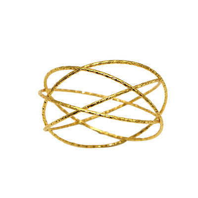 6kom ručno rađenih prstenova za salvete metal zlatno srebro kopče za salvete držač za postavljanje stola vjenčanje Dan zahvalnosti kućni dekor HB34