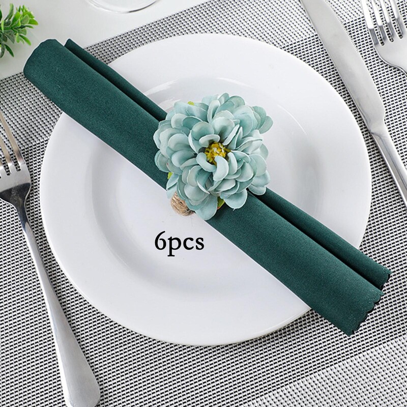 6 daļ. Ziedu formas salvešu turētāja amatniecība centrālajām daļām Festivāla Kāzu Pateicības diena Mājas virtuves dekors