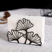 Творчески настолен трапезарна маса държач за салфетки хотел западна храна търговски висок клас държач за салфетки желязо държач за тъкани декорация