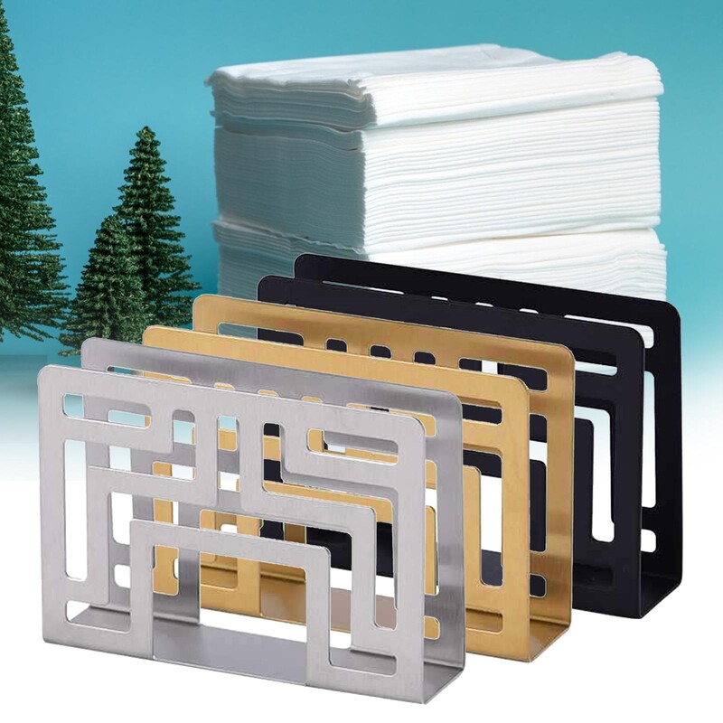 Držač za salvete od nehrđajućeg čelika Samostojeći dozator maramica za stol za piknik Za unutarnju i vanjsku upotrebu Kuhinjski stolni blagovaonski stol