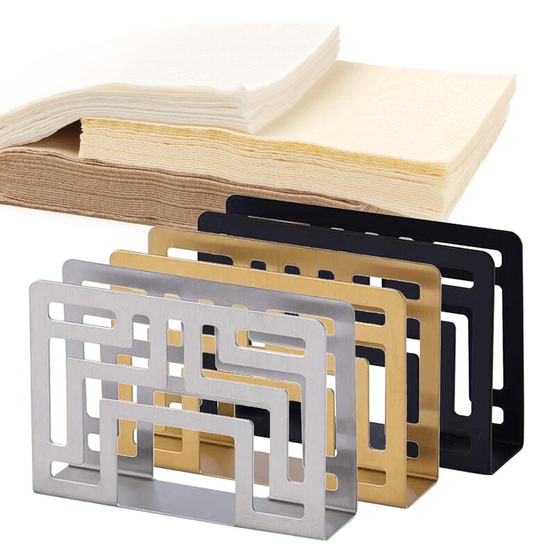 Držač za salvete od nehrđajućeg čelika Samostojeći dozator maramica za stol za piknik Za unutarnju i vanjsku upotrebu Kuhinjski stolni blagovaonski stol