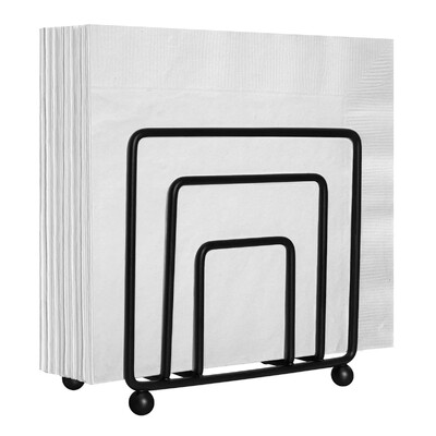 Salvešu turētājs galdam Brīvi stāvošs salvešu turētāja dozators Minimālistisks papīra salvešu turētājs Dzelzs salvešu dozators Atkārtoti lietojams galds