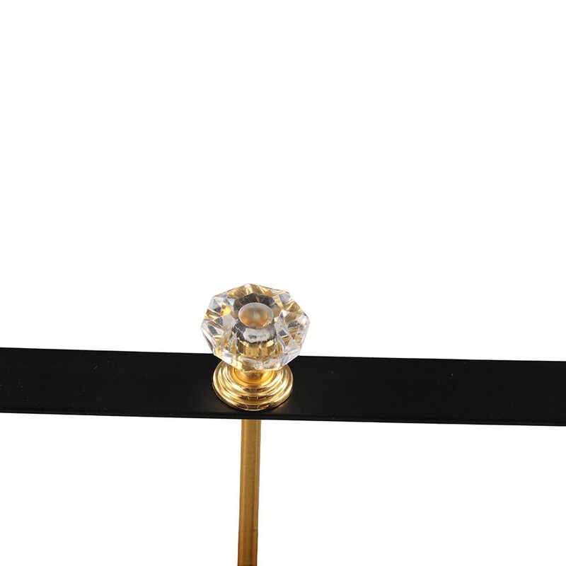 Držač maramica od kristalne kugle od kovanog željeza Kvadratno postolje Zlatno/srebrno/crno Metalni stalak za ubruse Ukrasni dozator za ubruse za dom