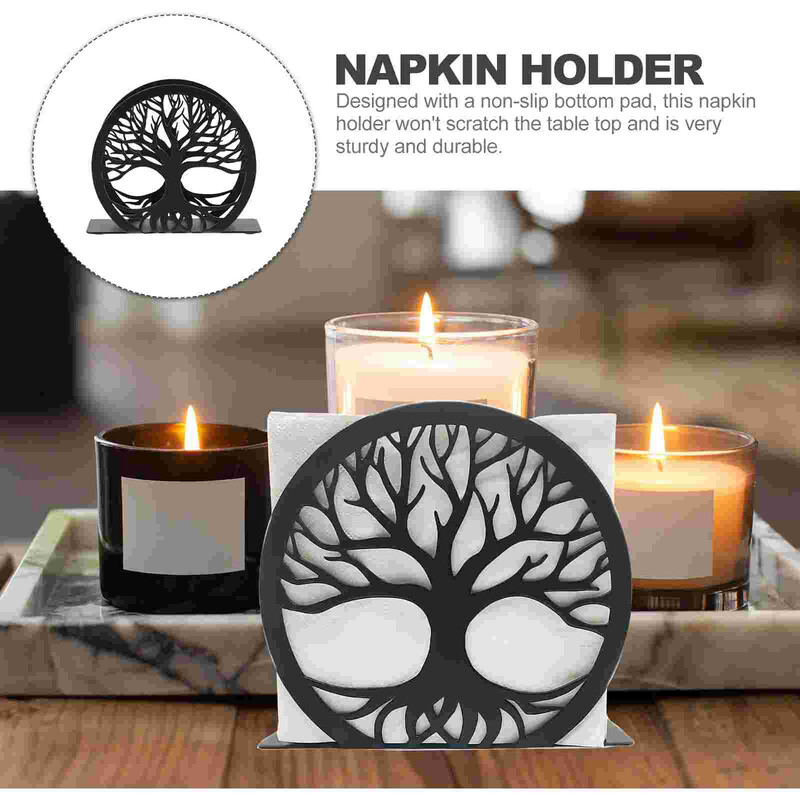 Željezo Držač papirnatih ručnika Ubrus Jesen Dekor Stol Jesen Vintage Držači za kuhinju Dozator za pohranu od nehrđajućeg čelika