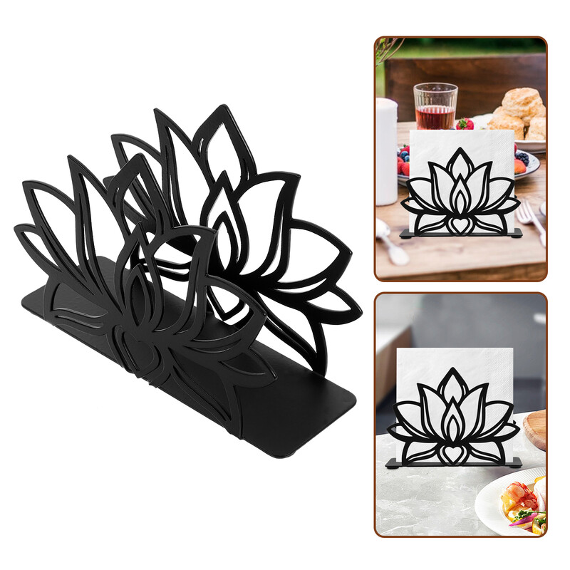 Držač za salvete Lotus držači za stolove Stolni organizator 1200X890X400CM Black Office