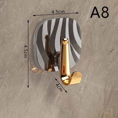 1kom Luksuzne zidne kuke bez bušenja Jaka ljepljiva vješalica Stalak za odjeću Vrećica za ručnike Ključ Organizator za kuhinjska vrata Jednostavna instalacija