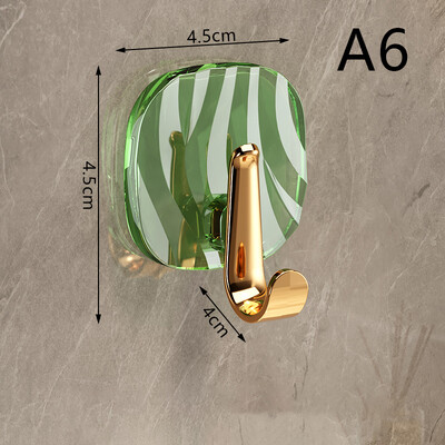 1kom Luksuzne zidne kuke bez bušenja Jaka ljepljiva vješalica Stalak za odjeću Vrećica za ručnike Ključ Organizator za kuhinjska vrata Jednostavna instalacija