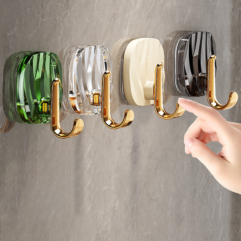 1kom Luksuzne zidne kuke bez bušenja Jaka ljepljiva vješalica Stalak za odjeću Vrećica za ručnike Ključ Organizator za kuhinjska vrata Jednostavna instalacija