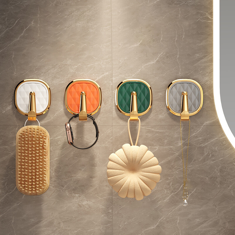 1kom Luksuzne zidne kuke bez bušenja Jaka ljepljiva vješalica Stalak za odjeću Vrećica za ručnike Ključ Organizator za kuhinjska vrata Jednostavna instalacija