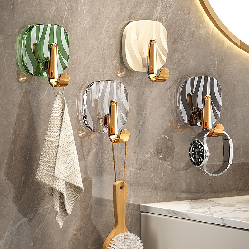 1kom Luksuzne zidne kuke bez bušenja Jaka ljepljiva vješalica Stalak za odjeću Vrećica za ručnike Ključ Organizator za kuhinjska vrata Jednostavna instalacija