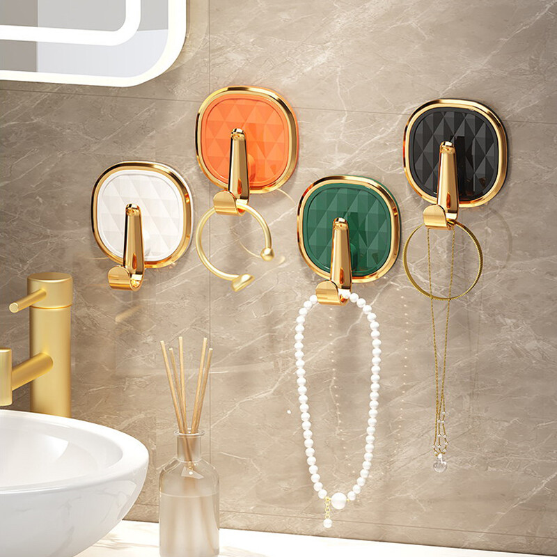 1kom Luksuzne zidne kuke bez bušenja Jaka ljepljiva vješalica Stalak za odjeću Vrećica za ručnike Ključ Organizator za kuhinjska vrata Jednostavna instalacija