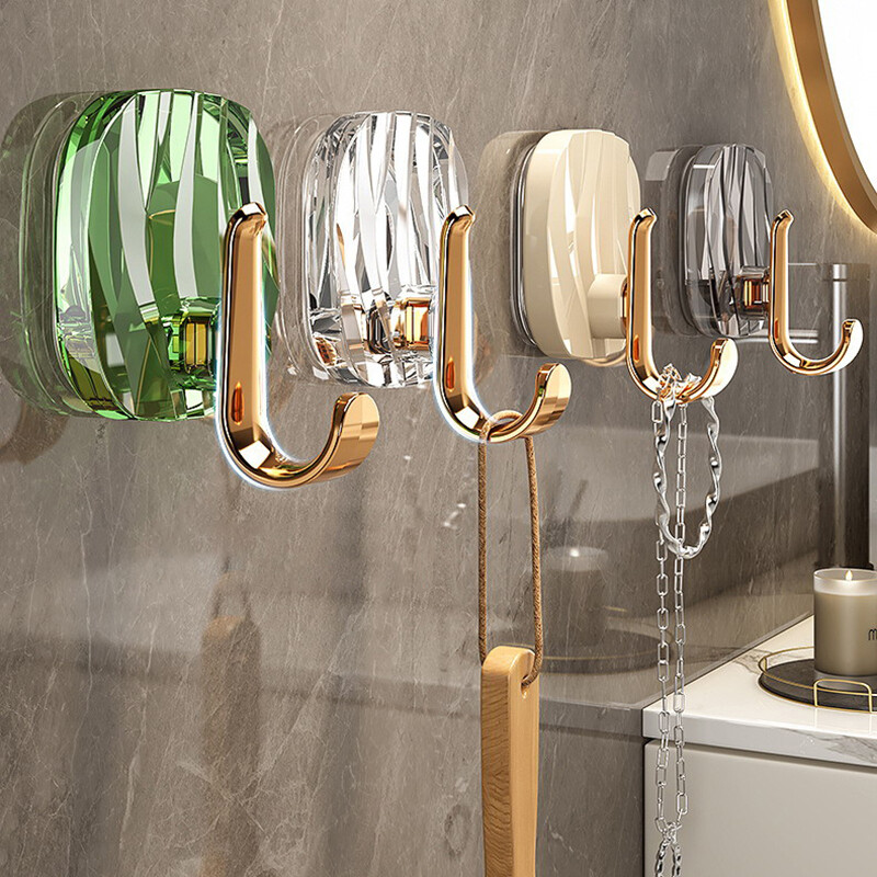 1kom Luksuzne zidne kuke bez bušenja Jaka ljepljiva vješalica Stalak za odjeću Vrećica za ručnike Ključ Organizator za kuhinjska vrata Jednostavna instalacija